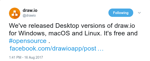 Desktop versions of draw.io